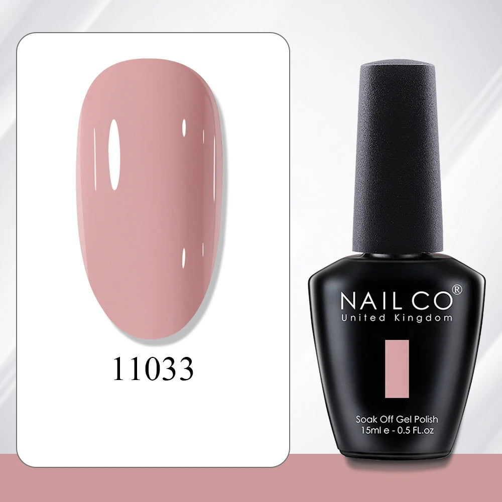 NAILCO 15ml Gel Polish Hema TPO Free Nail Art Semi Permanent UV Varnish Gel Manicure Top Coat Hybrid Gel Glue Nails Supply Ongle