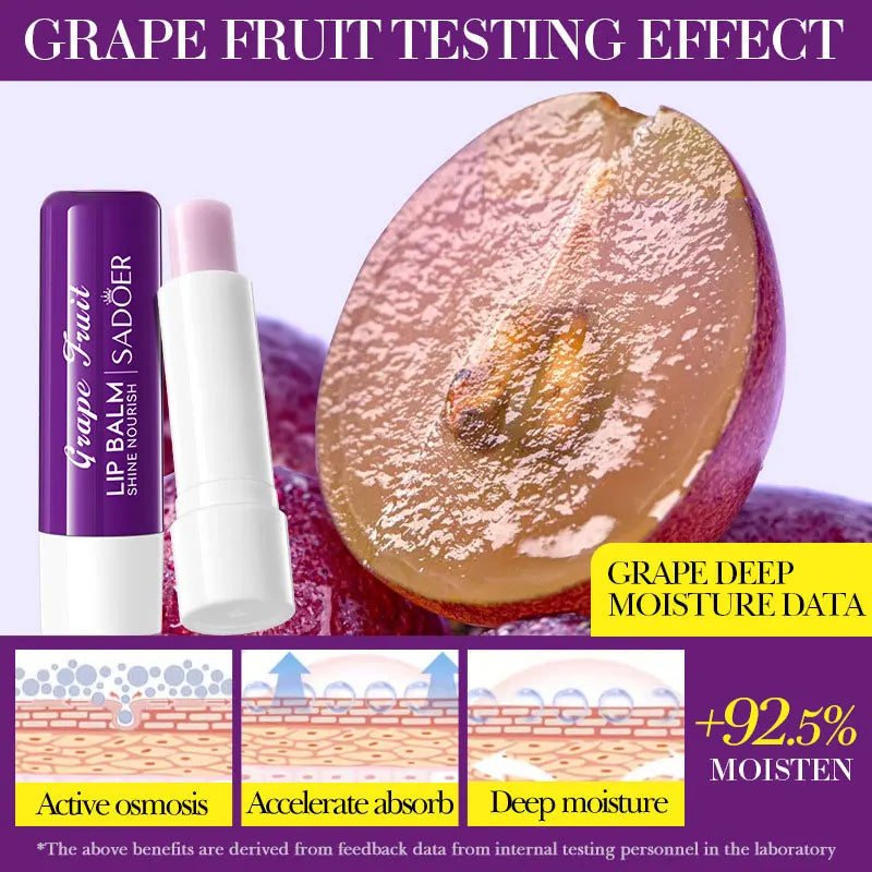 SADOER Cleansing Hydrating Anti-Crack Lip Balm Improves Line Makes Lips Soft, Moisturizing, Smoothing, Nutrition Lip Balm