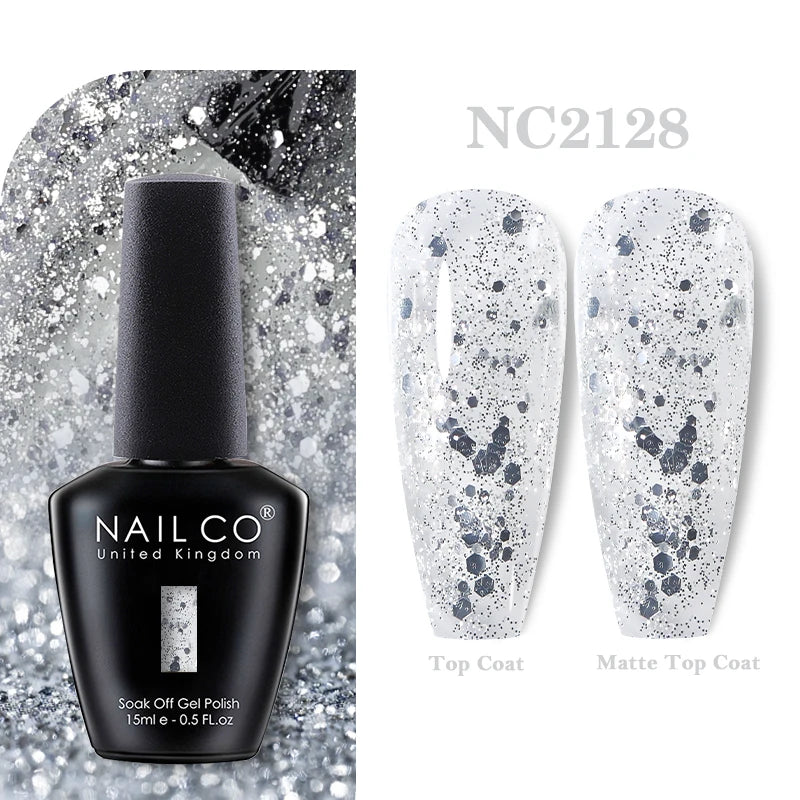 NAILCO 15ML Top coat Base coat Gel nail polish nails art Semi Permanent Lacquer Varnish Hybrid nail supplies for professionals