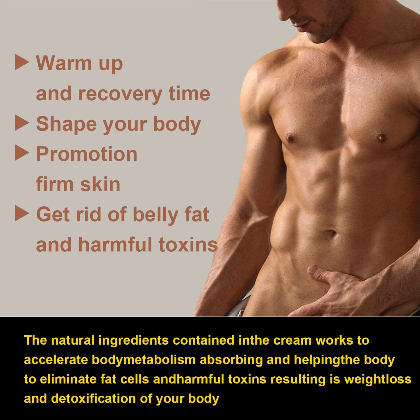 Abs Muscle Balm Promotes Abdominal Fat Burning Tightens Muscles Abdominal Body Skin Moisturizing Hydration Massage Care Balm