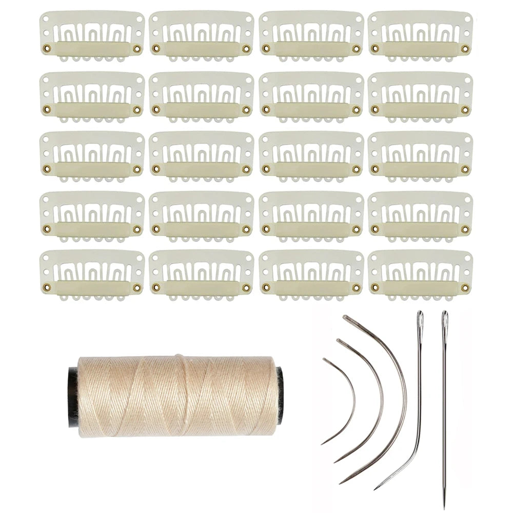 U Shaped Wig Clips Metal Snap Clips for Hair Extensions Barrette Salon Grip Pins Hair Styling Tools Accessory Tool