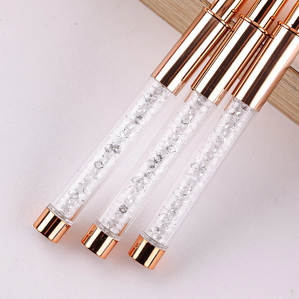 Nail Art Acrylic Liquid Powder Carving UV Gel Extension Builder Painting Brush Lines Liner Drawing Pen Manicure Tool Born Pretty