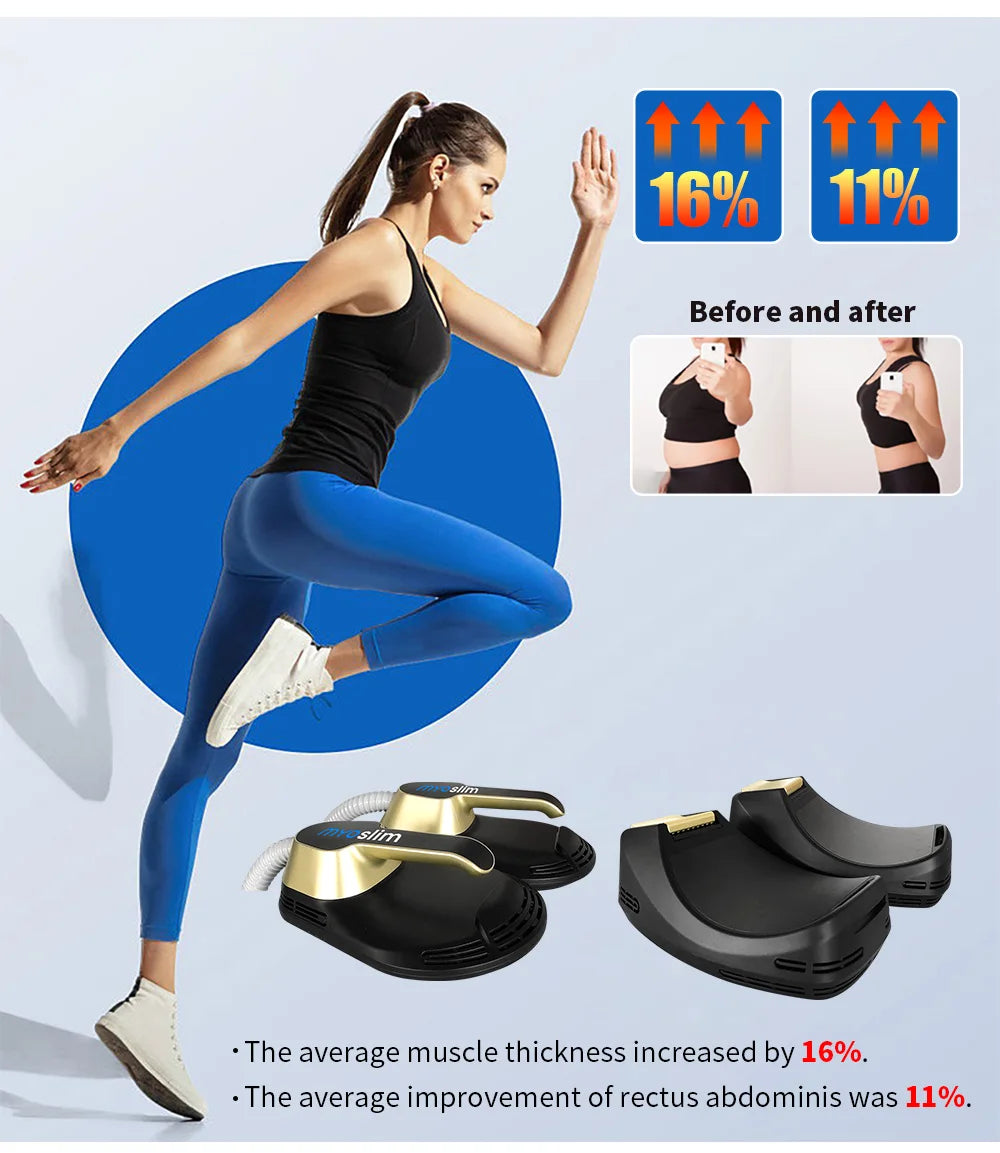 EMS Weight Loss Stimulating Muscle Slimming Fat Removal Muscle Fitness Sculpting MYOslim Machine 4 Handles Beauty Salon