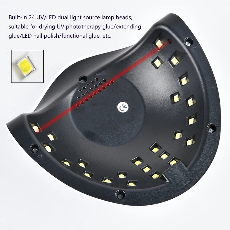 Nail Gel Polish Kit With LED Nail Lamp Semi-Permanent 27 Colors Soak Off Base&Top Coat Varnish Manicure Set For Nails Salon Kit