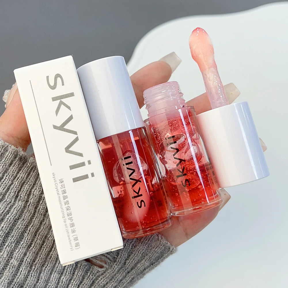 Waterproof Clear Lip Gloss Crystal Jelly Moisturizing Lip Oil Lasting No Sticky Sexy Plumping Lipstick Korean Makeup Cosmetics