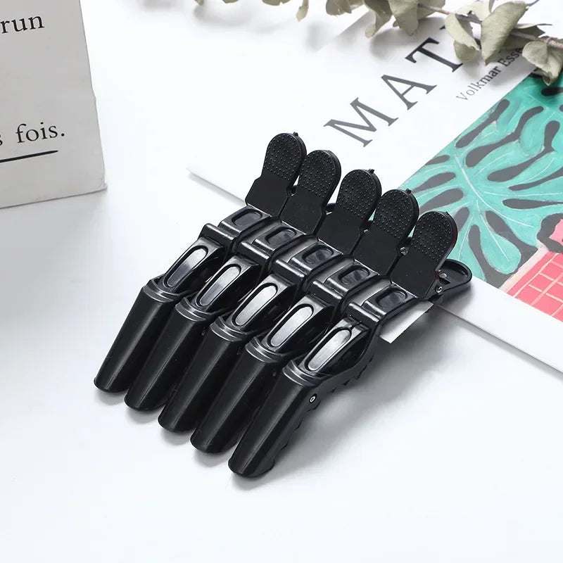 5PCS Alligator Hair Clip Hairdressing Clamps Plastic Hair Claw Hairpins Barber Clips for Salon Styling Tools  Hair Accessories