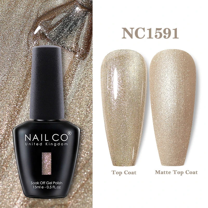 NAILCO 15ML Top coat Base coat Gel nail polish nails art Semi Permanent Lacquer Varnish Hybrid nail supplies for professionals