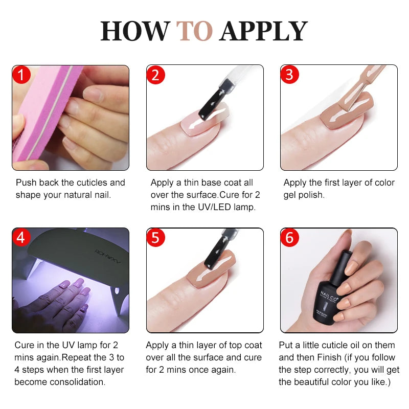 NAILCO 15ml Gel Polish Nail Art Vernis Semi Permanent UV Gel Polish For Manicure Design Hybrid Varnish Summer Nails Products