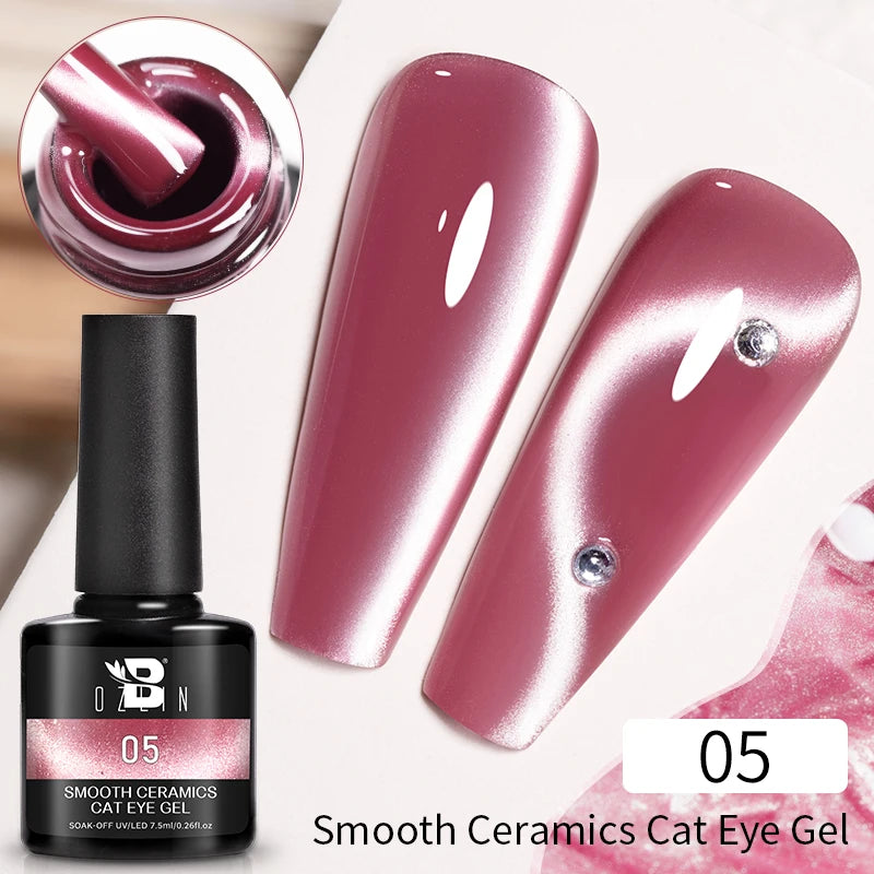 7.5ml Red Glitter Gel Nail Polish Crystal Semi Permanent Soak Off UV Gel Varnish Nail Art Manicure Base Matte Top Coat Vernis