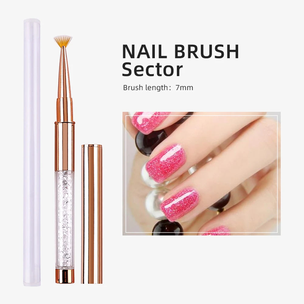Nail Art Acrylic Liquid Powder Carving UV Gel Extension Builder Painting Brush Lines Liner Drawing Pen Manicure Tool Born Pretty