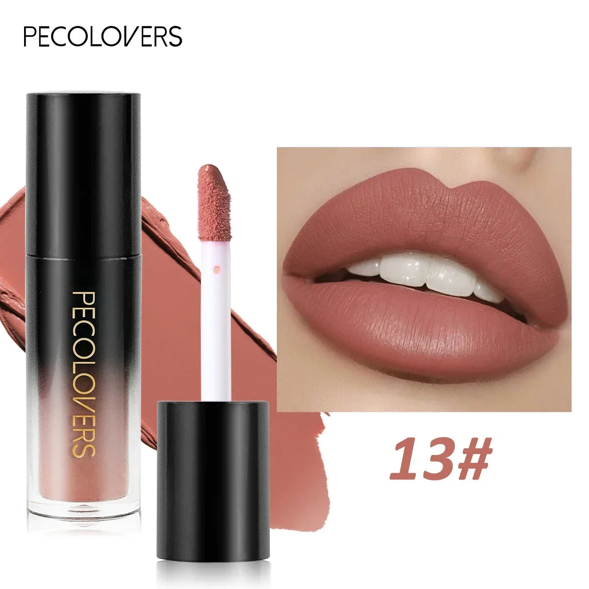 Christmas 1PC Matte Velvet Liquid Lipstick - Non-Sticky Waterproof, Ideal Gift