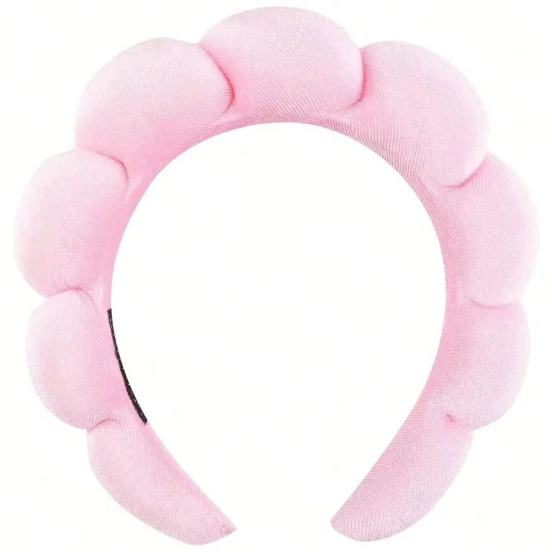 3 Piece Luxury Fiber Spa Headband and Wristband Set - Soft and Comfortable - Face Wash, Makeup Women's Hair Accessories Set