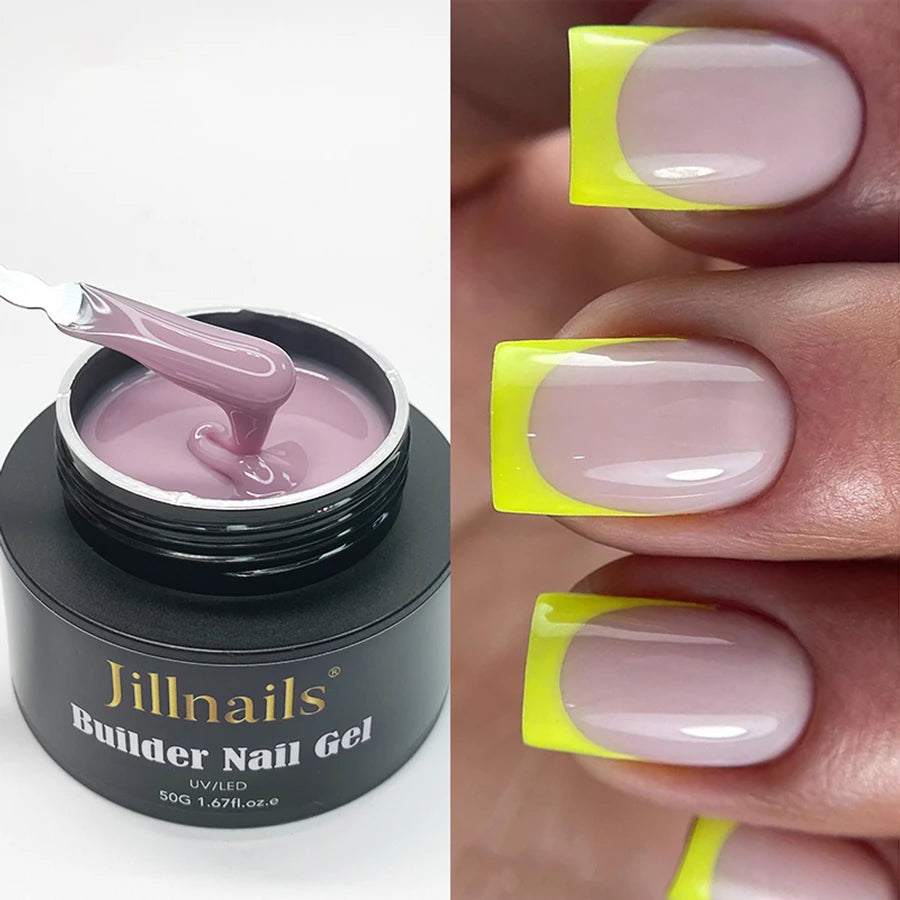 Jillnails 50ml Self Leveling Builder Nail Gel Medium Gel for Nails Extension Building