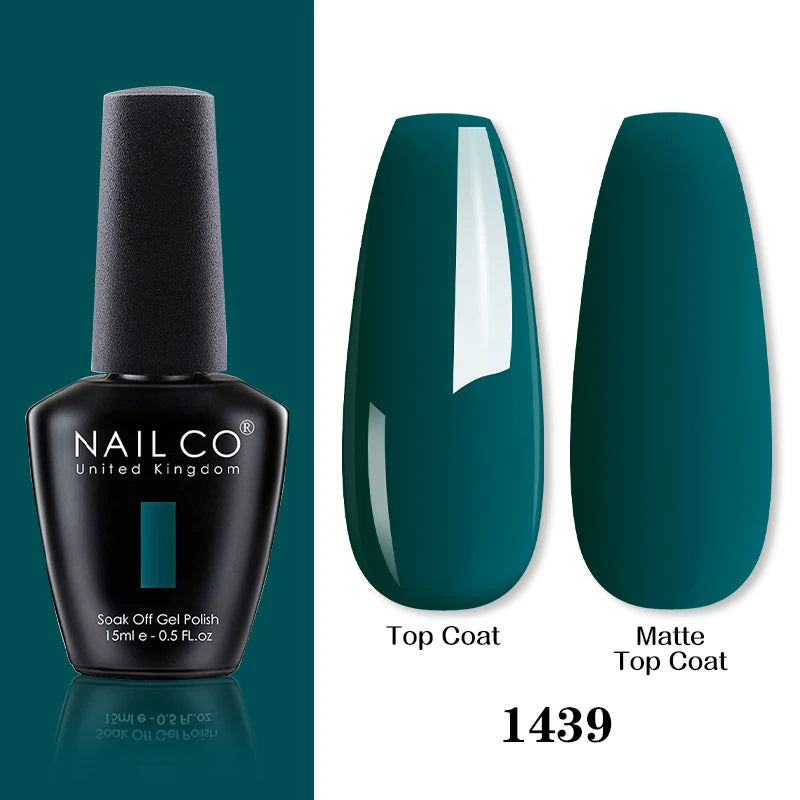 NAILCO 15ML Top coat Base coat Gel nail polish nails art Semi Permanent Lacquer Varnish Hybrid nail supplies for professionals
