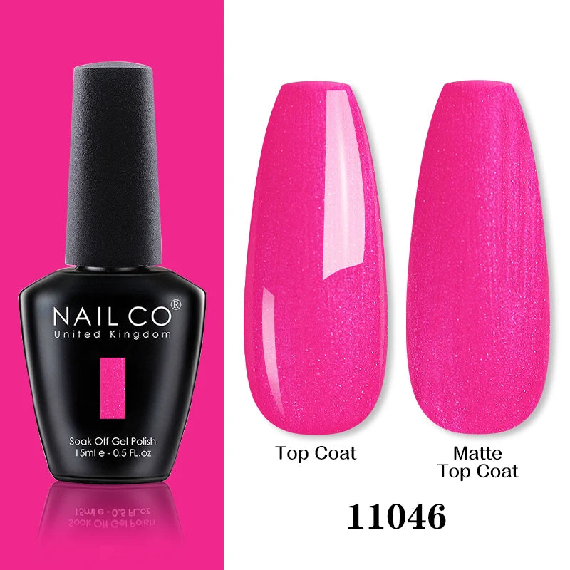 NAILCO 15ML Top coat Base coat Gel nail polish nails art Semi Permanent Lacquer Varnish Hybrid nail supplies for professionals