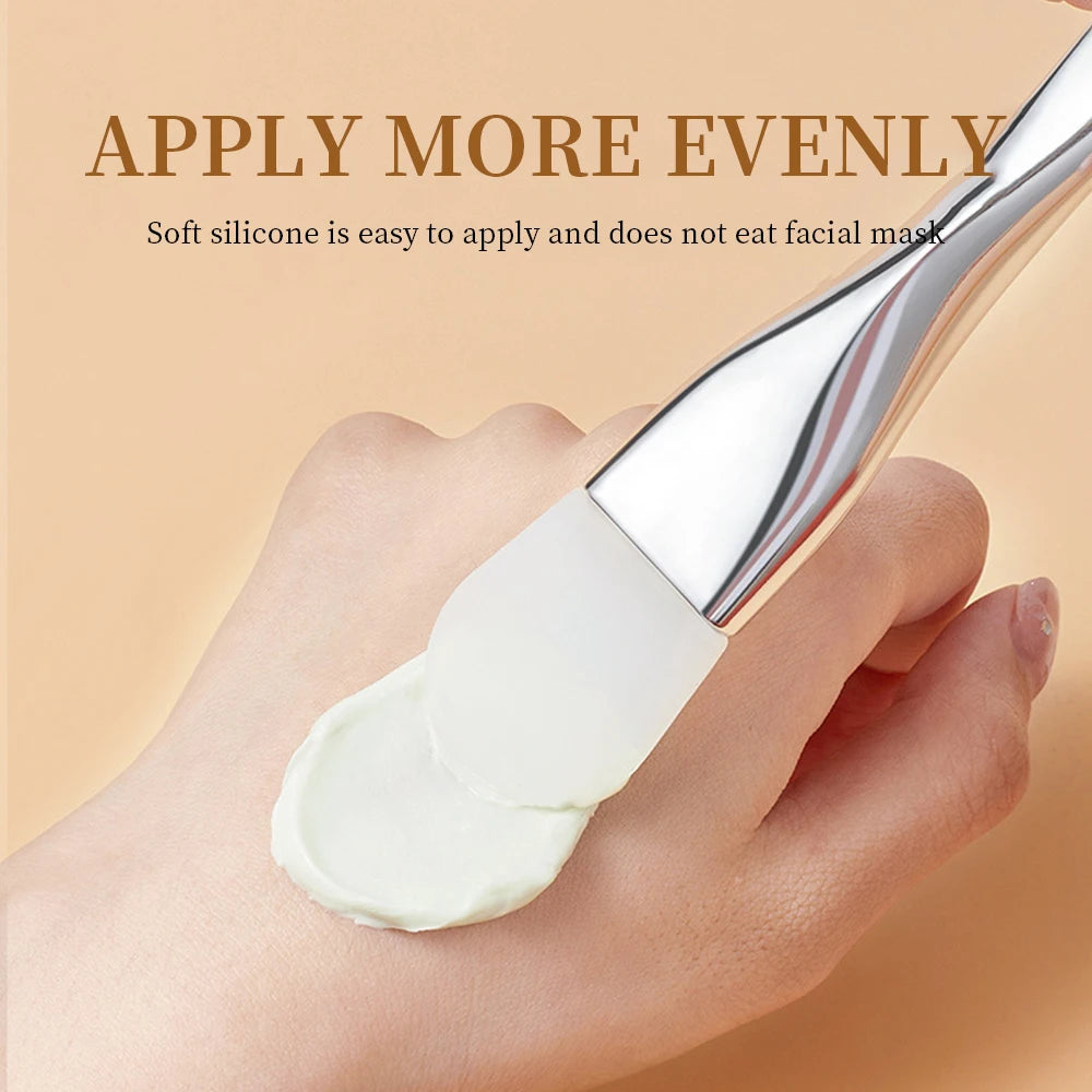 Whoesale Double Head Silicone Face Mask Facial Daub Type Mud Film Scraper Special Cleaning Brush Brush Beauty Tool