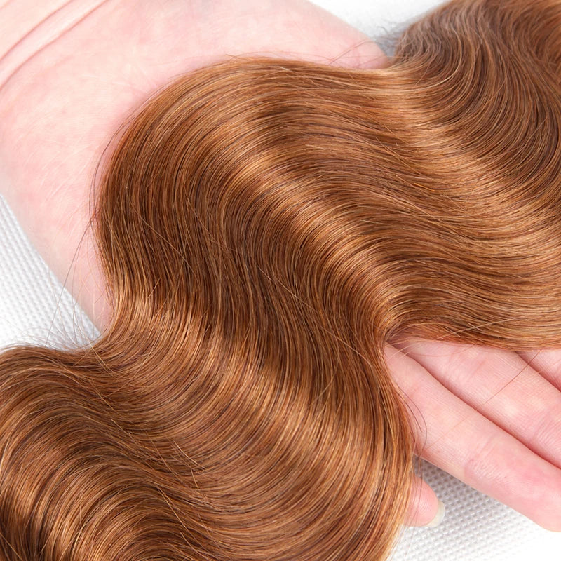 30# Straight Hair Weave Remy Brown 1/2/3 Straight Human Hair Bundles HairUGo Human Hair Extensions Hair Weaving Wholesale Price