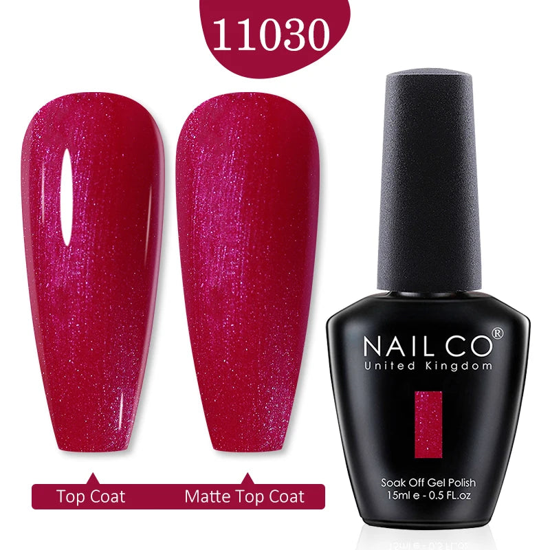 NAILCO Red Colors Series 15ML Nail Gel Polish Nail Supplies Semi Permanent For Nail  Art Manicure Soak Off LED UV Hybrid Varnish