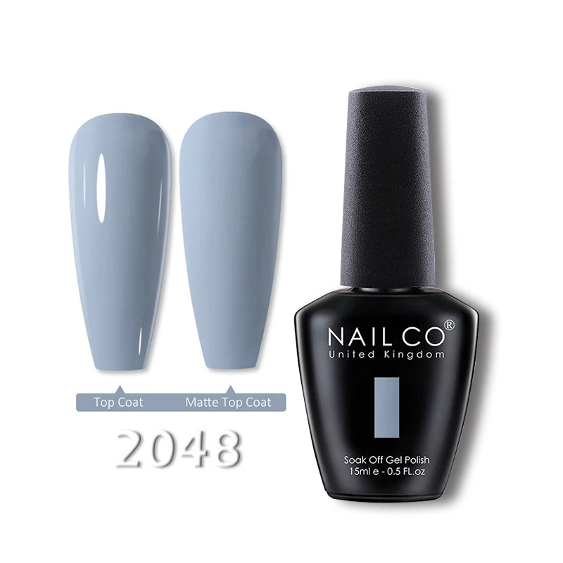 NAILCO 15ml Translucent Gel Nail Polish Semi-permanent Enamels Varnish For UV Nails Art Hybrid LED Nail Gel Transparent Manicure