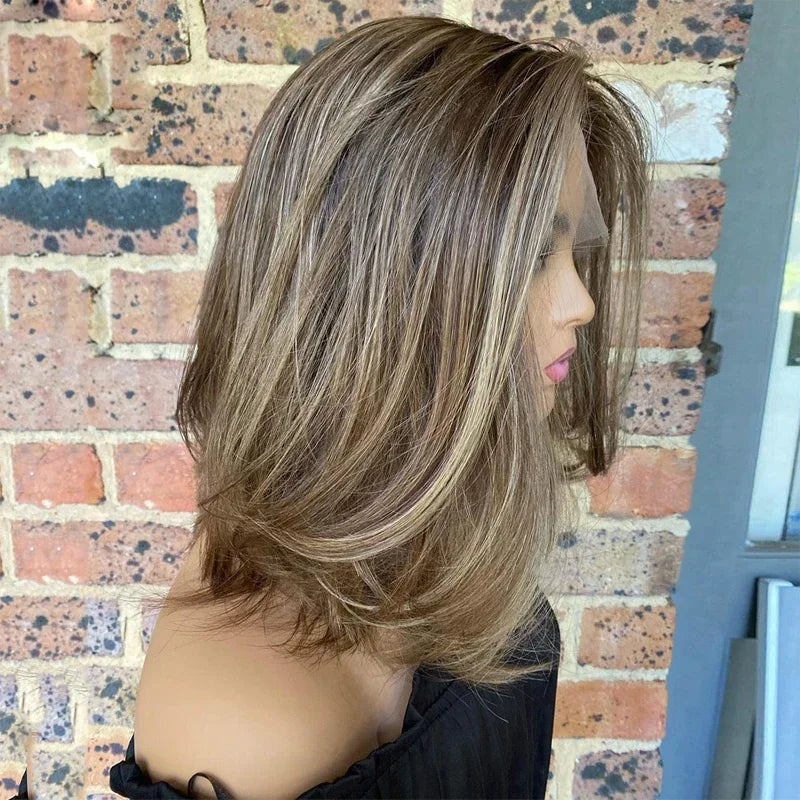 Highlight Blond 28inch 5x5 Silk Base Body Wave Jewish Human Hair Wig With Baby Hair HD Lace European Hair Preplucked Daily