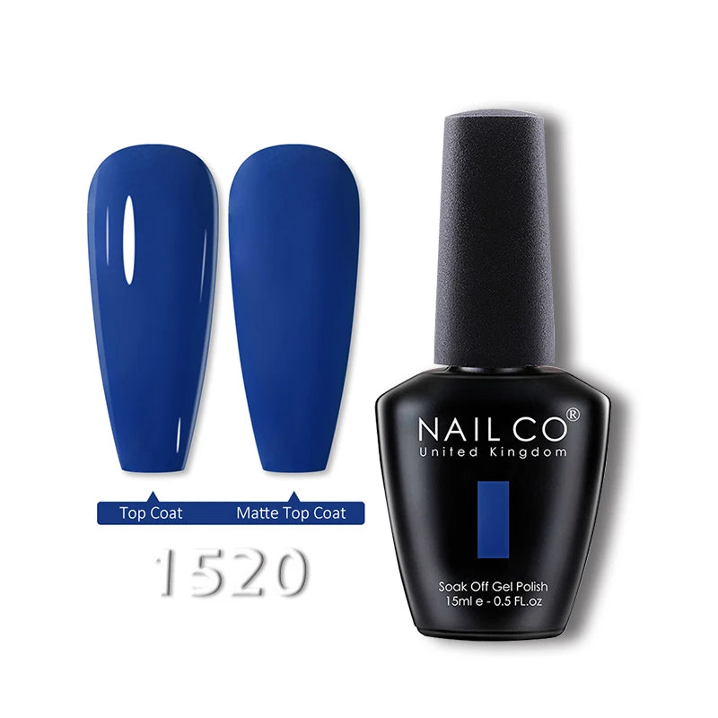 NAILCO 15ml Translucent Gel Nail Polish Semi-permanent Enamels Varnish For UV Nails Art Hybrid LED Nail Gel Transparent Manicure