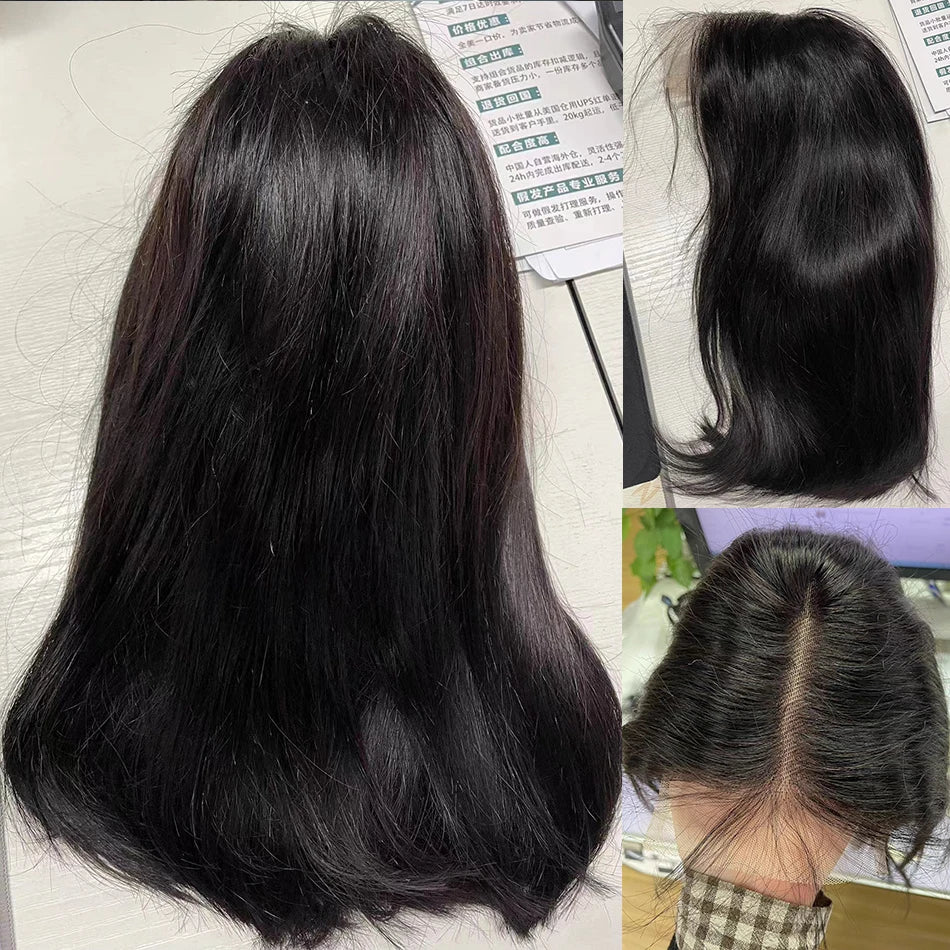 Bone Straight Short Bob Wig Human Hair Wigs For Women Burgundy 13X4 Lace Front Wigs 99J Bob Wig Brazilian Human Hair Pre Plucked