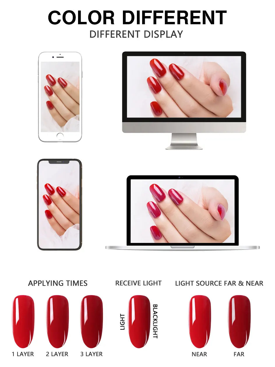 NAILCO 15ml Gel Polish Hema TPO Free Nail Art Semi Permanent UV Varnish Gel Manicure Top Coat Hybrid Gel Glue Nails Supply Ongle