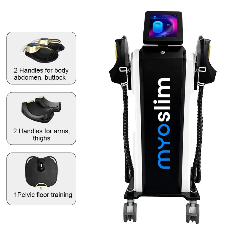 EMS Weight Loss Stimulating Muscle Slimming Fat Removal Muscle Fitness Sculpting MYOslim Machine 4 Handles Beauty Salon