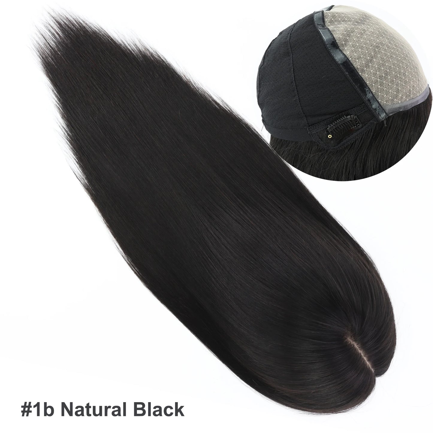 Real Virgin European Human Hair Wig with Bangs 6x6“ Silk Base Wig for Women 22” Bob Hair with PU Around Everyday Wear