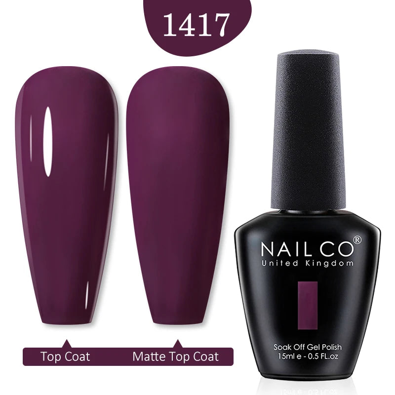 NAILCO Red Colors Series 15ML Nail Gel Polish Nail Supplies Semi Permanent For Nail  Art Manicure Soak Off LED UV Hybrid Varnish