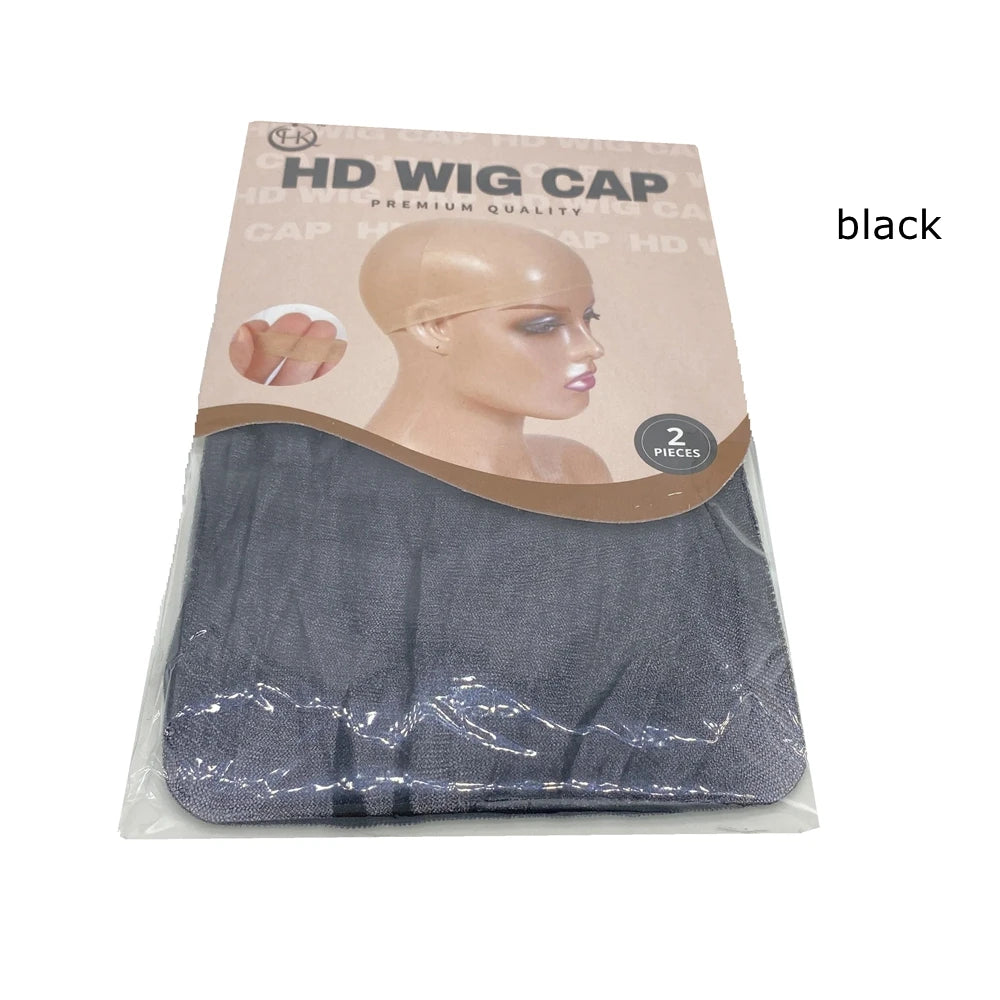 12 Pcs HD Thin Wig Cap Transparent and Invisible Sheer Wig Cap for HD Wigs Wig Accessories