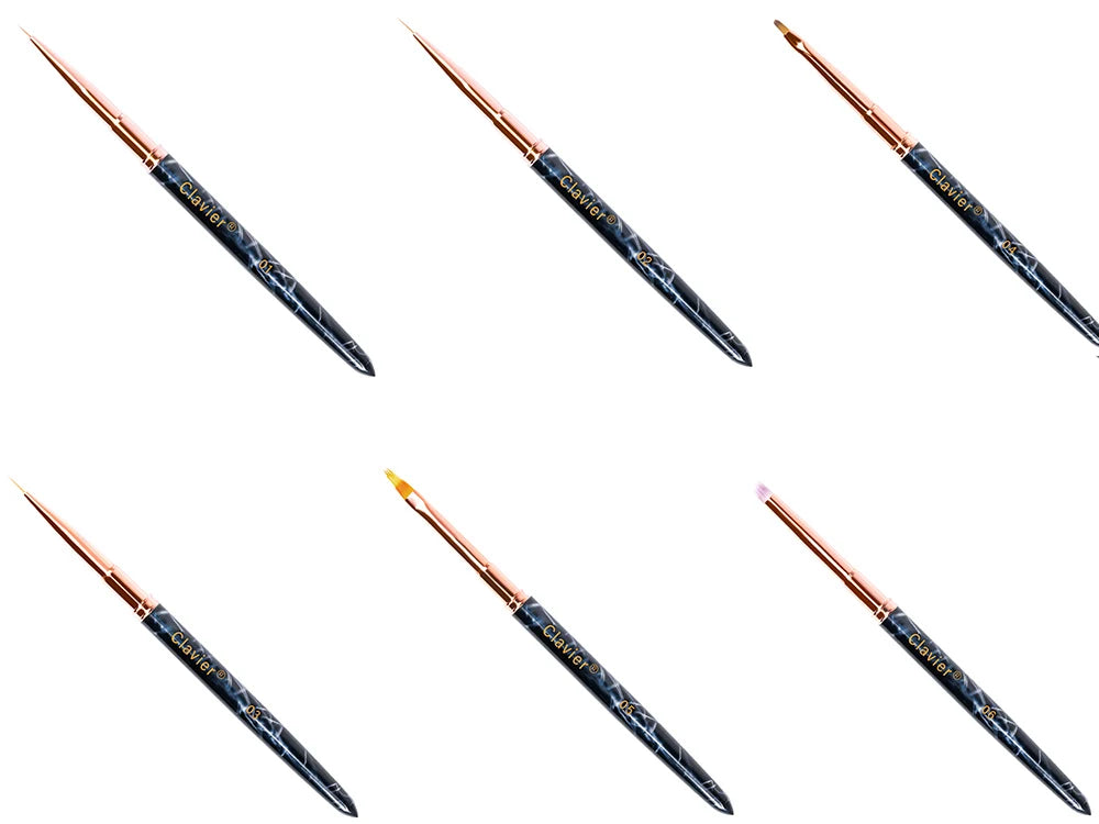 Nail Art Stripes Lines Pen DIY Painting Brush Liquid Powder Acrylic UV Gel Extension Builder Drawing Pen Manicure Tools