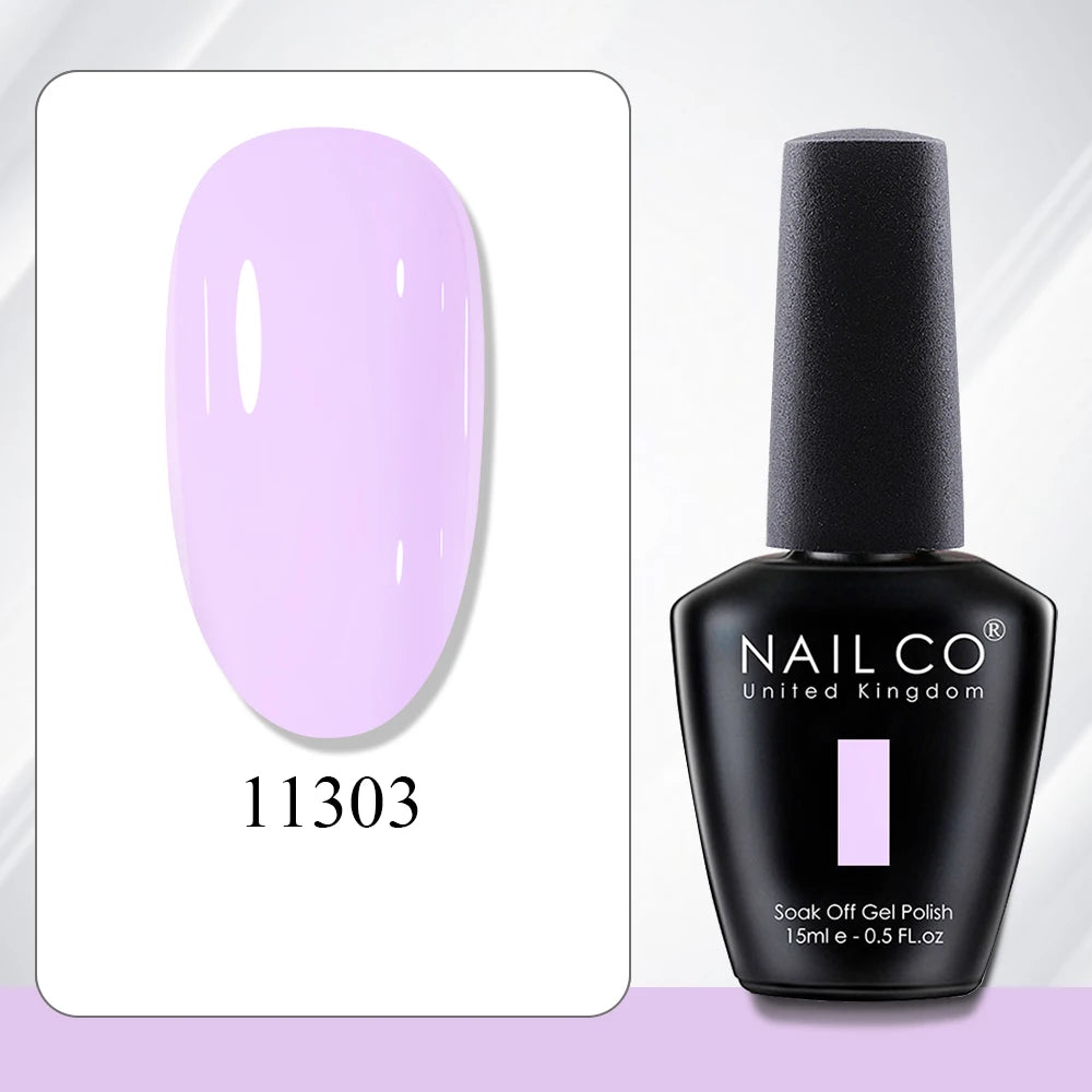 NAILCO 15ml Gel Polish Hema TPO Free Nail Art Semi Permanent UV Varnish Gel Manicure Top Coat Hybrid Gel Glue Nails Supply Ongle