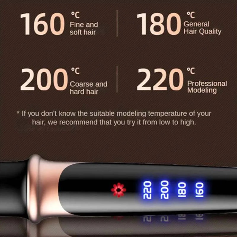 Hair Straightener 2 In 1 For Wet Or Dry Hair Electric Iron Curling Straightening Irons Smoothing Hair Styling Tools