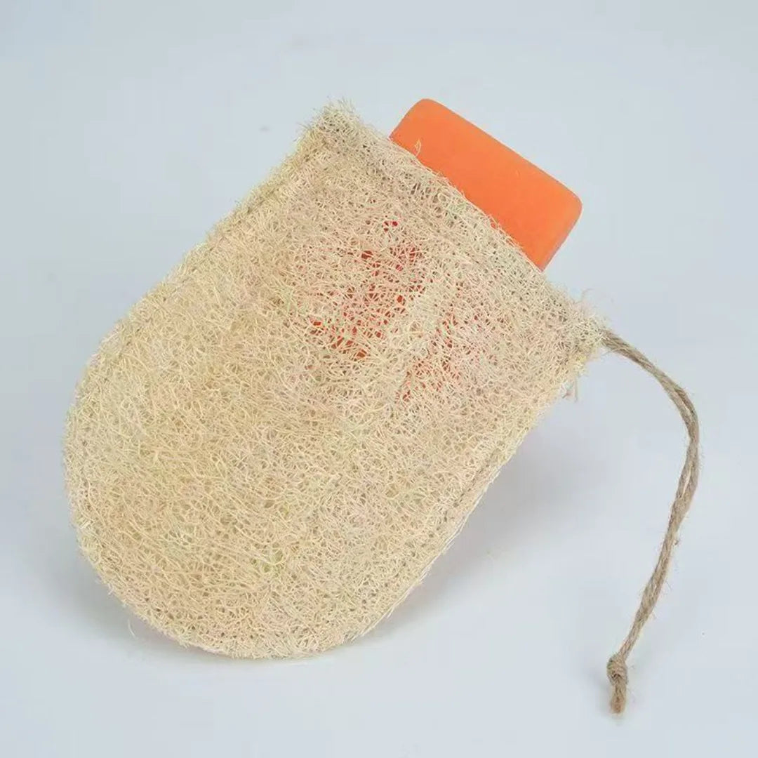 Natural Loofah Soap Foaming Bags Exfoliating Bath Washing Tools Shower Body Cleaning Bubble Helper Deep Cleaning Bath Supplies