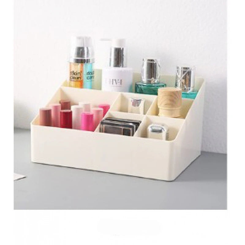 Multifunctional Makeup Organizer Desktop Storage Box Cosmetic Case Beauty Product Display Tray Space Saver