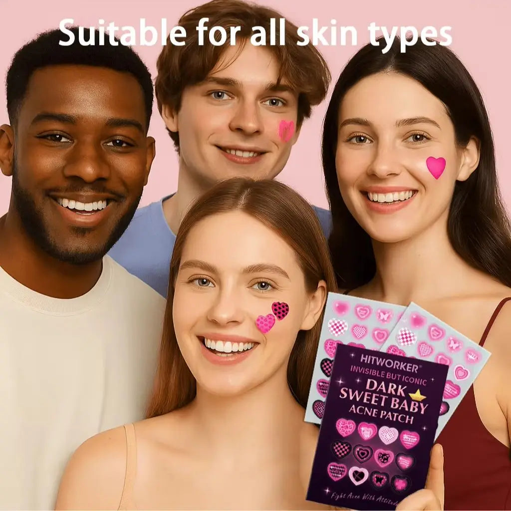 48/120 water-based acne patches, effectively covering acne and blemishes, suitable for music festival party performances