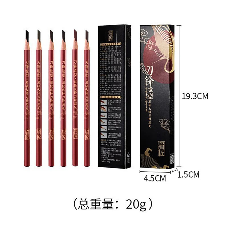 Wood Eyebrow Pencil Chinese Makeup Waterproof Women's Beauty Products China Eyebrow Styling Water Resistant Sweat