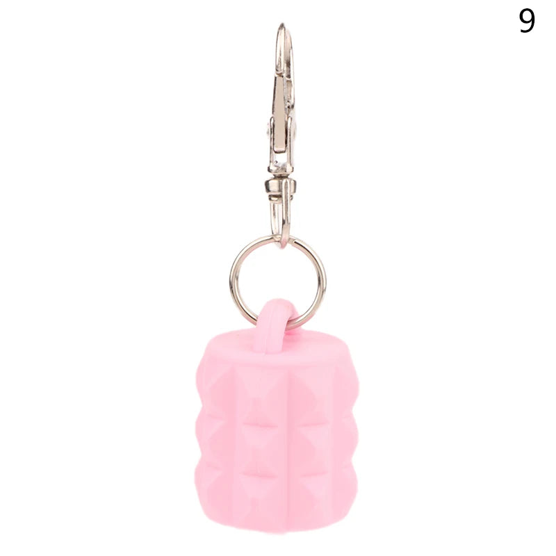 1/3 Pcs Silicone Lip Gloss Keychain Caps For Women Travel Convenient Beauty Product Accessories Travel Makeup Tool Accessory