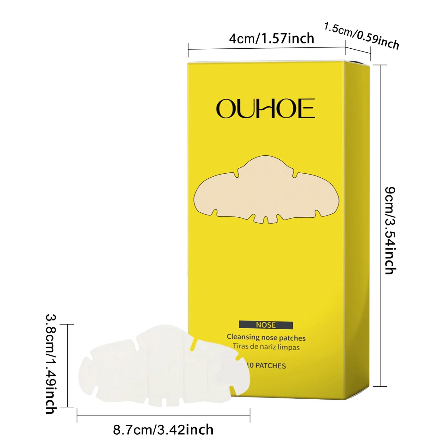 Cleansing Nose Patches, Gentle Cleansing of Pores, Acne, And Non Tight Nose Care Patches, Suitable for All Skin Types