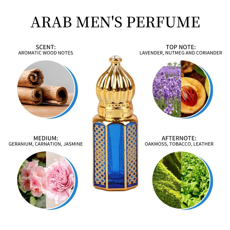 Long-lasting Fragrance Perfume For Men light Perfumes arabes 10ML Mini Cologne Portable Date Daily Middle Eastern Perfume