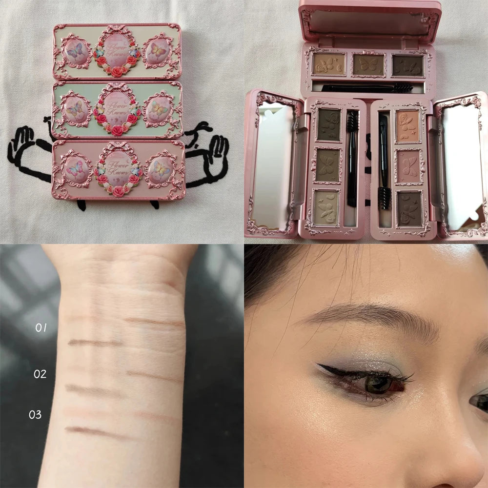 Flower Knows Full Face Makeup Palette Set - Blush Lip Lacquer Eyebrow - Long Lasting Waterproof Professional Beauty Products