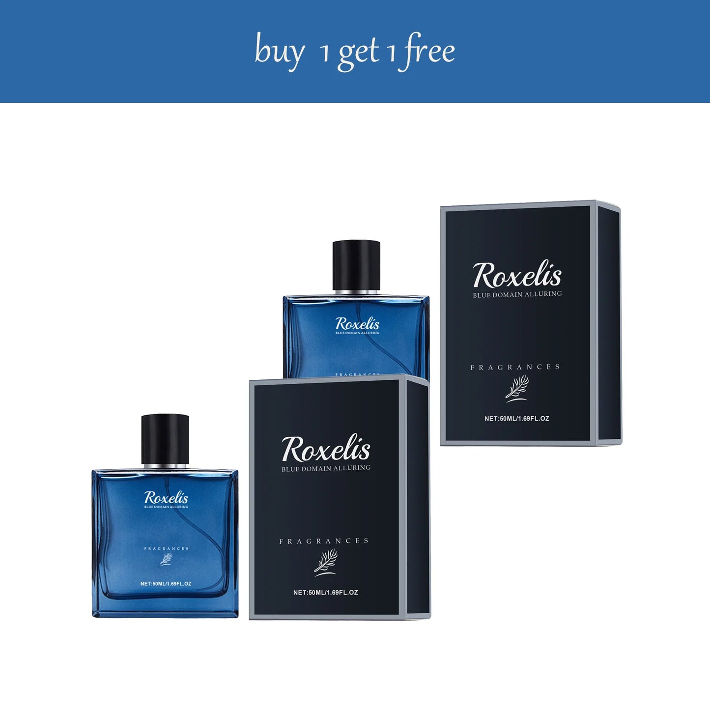 ROXELIS 50ML Blue Domain Alluring Fragrances High-Quality Ingredients Bring Ahigh-end Fragrance Experience