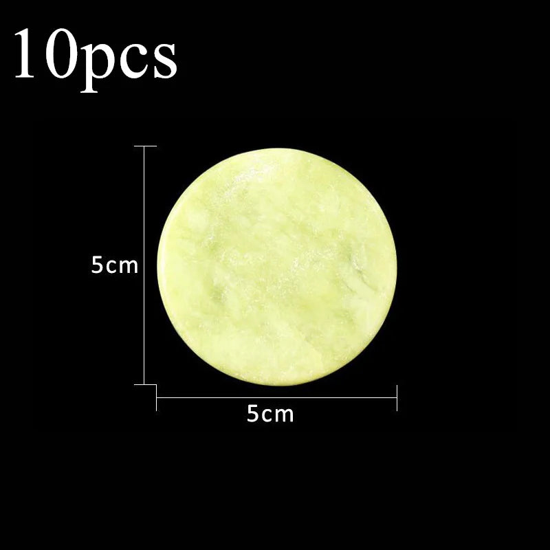 5/10 Pcs Round Jade Stone Eyelash Extension Glue Adhesive Pallet Pad Stand Holder Lash Lifting Supplies women Beauty Makeup Tool