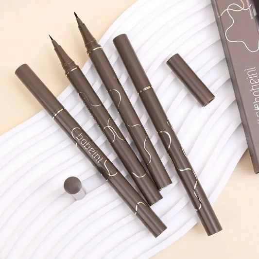 Matte Black Brown Liquid Eyeliner Ultra-thin Waterproof Quick Dry Eyeliner Pen Anti-sweat Lasting Eyeliner Beauty Eyes Make Up