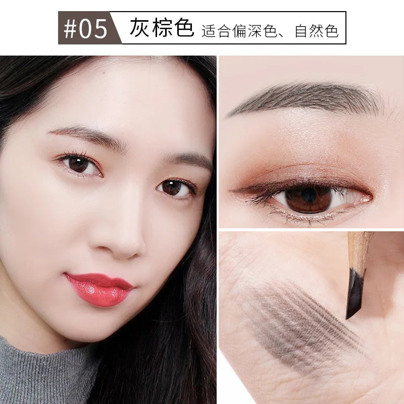 Wood Eyebrow Pencil Chinese Makeup Waterproof Women's Beauty Products China Eyebrow Styling Water Resistant Sweat