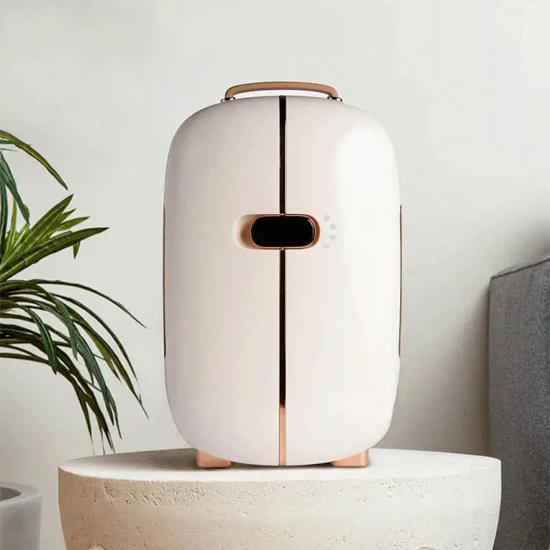 Custom logo Skincare Fridge 12 Liter Mini Makeup Cosmetic Fridge with LED Display for Women Beauty Products