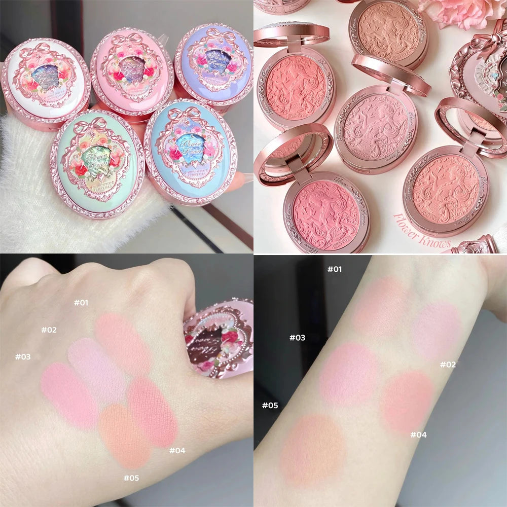 Flower Knows Full Face Makeup Palette Set - Blush Lip Lacquer Eyebrow - Long Lasting Waterproof Professional Beauty Products