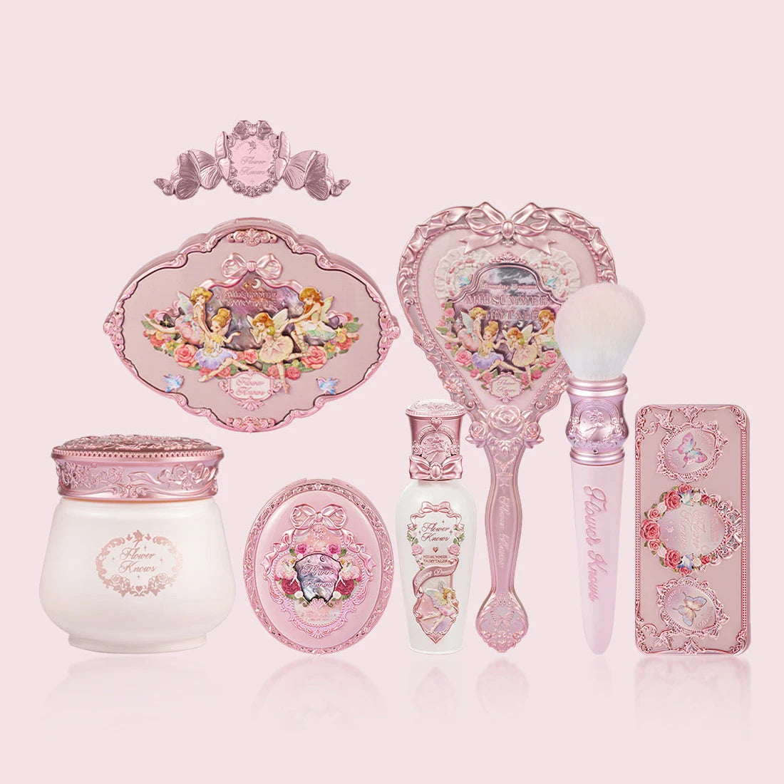 Flower Knows Full Face Makeup Palette Set - Blush Lip Lacquer Eyebrow - Long Lasting Waterproof Professional Beauty Products
