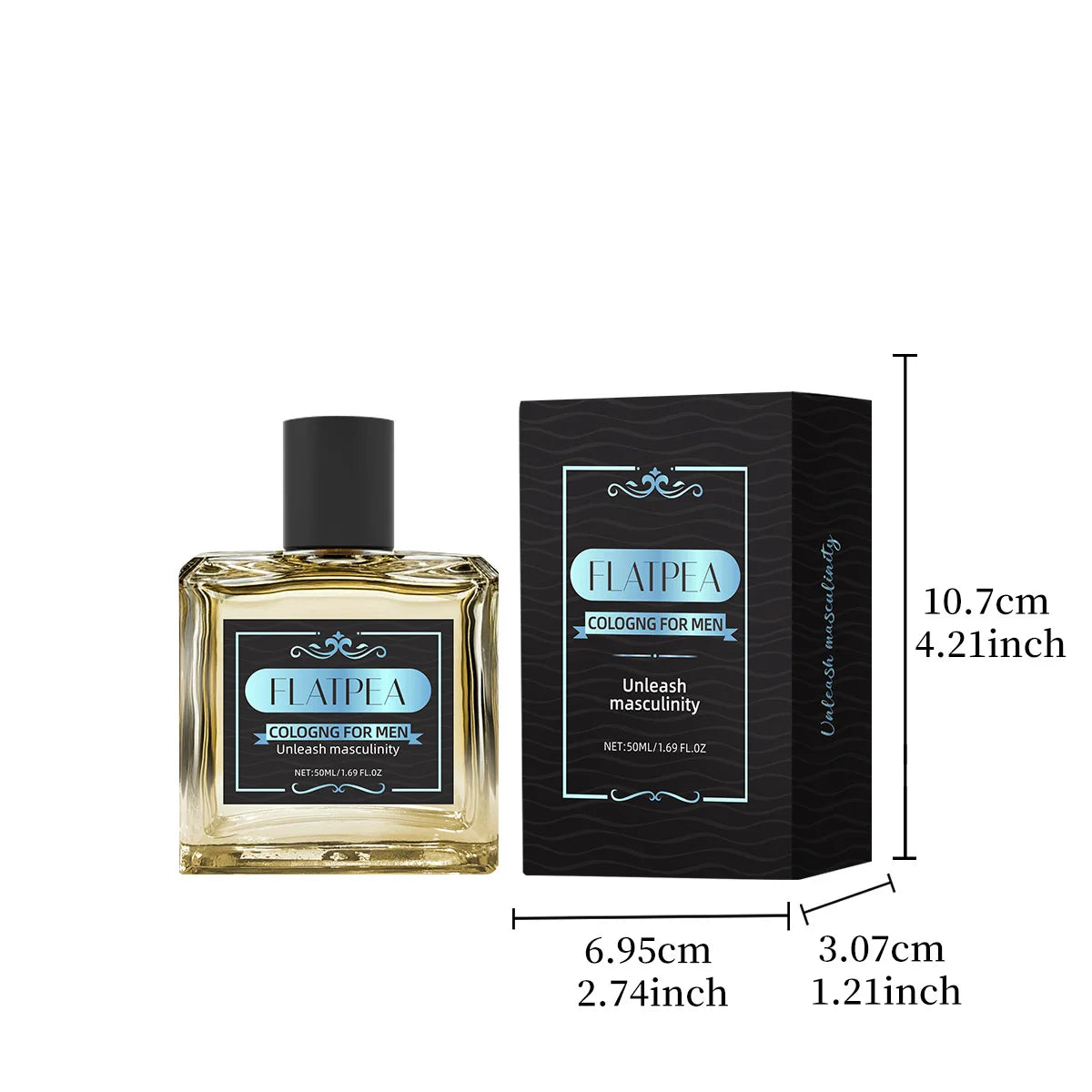 50ml Perfume For Men Charming Pheromone Cologne Long-Lasting Natural Fresh Alluring Alcohol-Free Woody Fragrance عطر